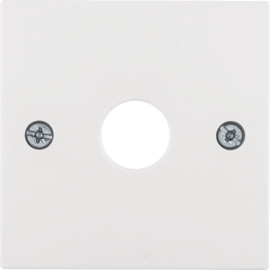 14998989 - Centre plate for aerial socket 1-hole, S.1/B.3/B.7, polar white glossy