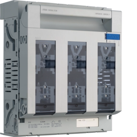 S3 - NHS-Lasttrenner weber.silas DIN3 690VAC 630A Aufbau/Profile Abgang oben/unten