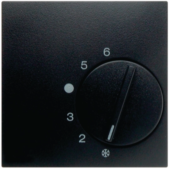16701606 - Centraalstuk met regelknop voor kamerthermostaat, antraciet, mat, B.3/B.7