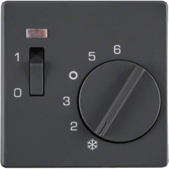 16716086 - Centre plate for thermostat, pivoted, setting knob, Q.1/Q.3, ant. velvety, lacq.