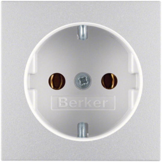 17191404 - Tapa SCHUKO, S/B, prot inf, aluminio