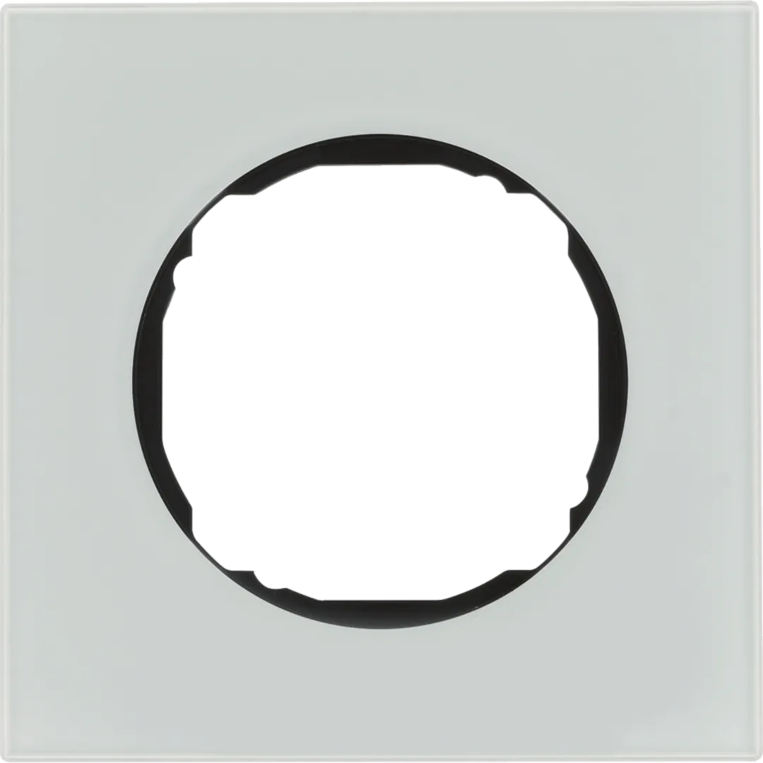 10112609 - Rahmen 1fach, flach, R.8, Glas polarweiß