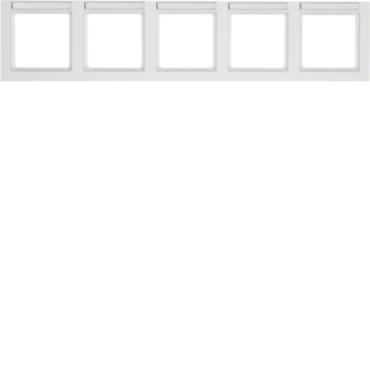 10256099 - Rahmen 5fach waagerecht, Beschriftungsfeld, Q.3, polarweiß samt
