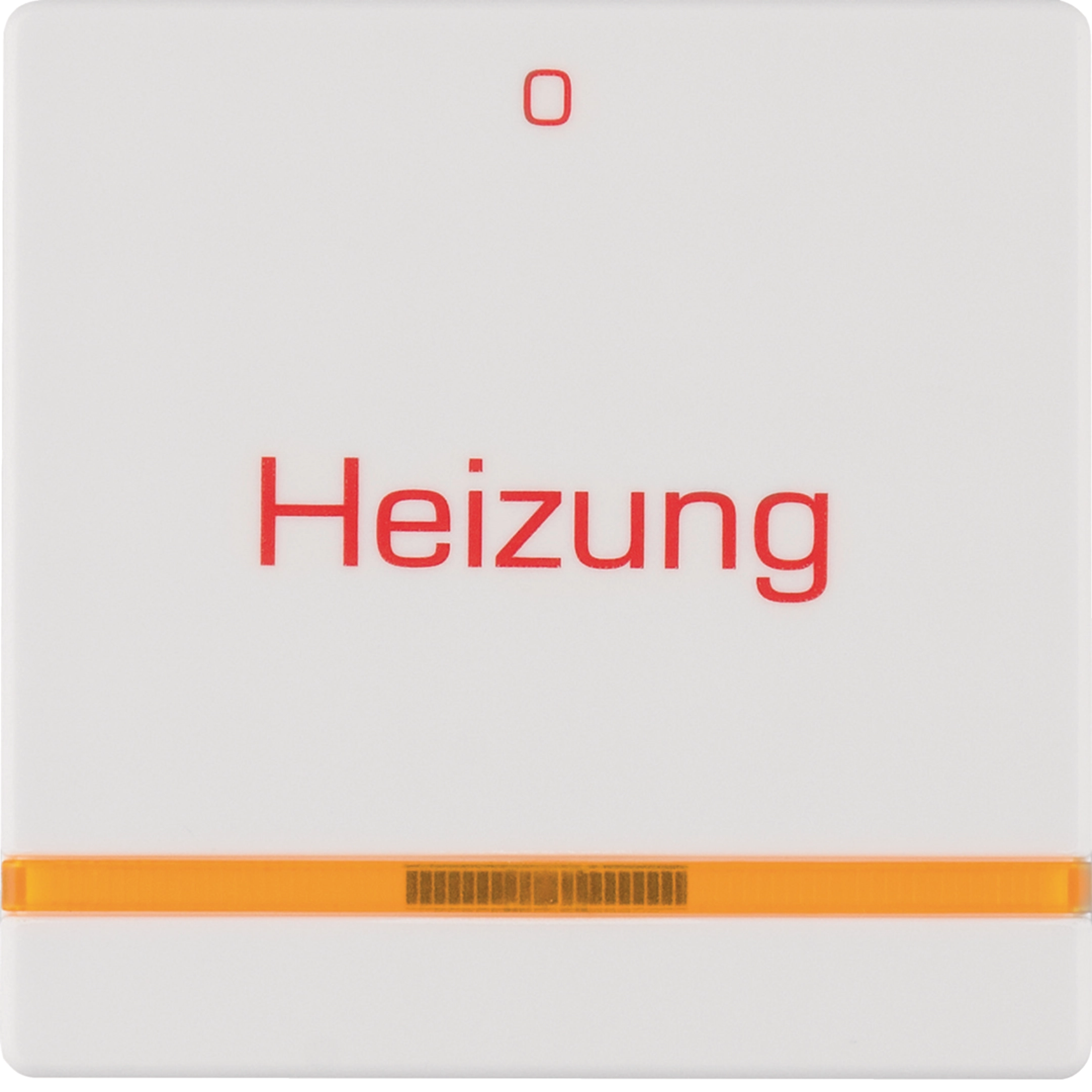 Wippe mit Linse und rotem Aufdruck "Heizung" und "0" Q.x polarweiss samt