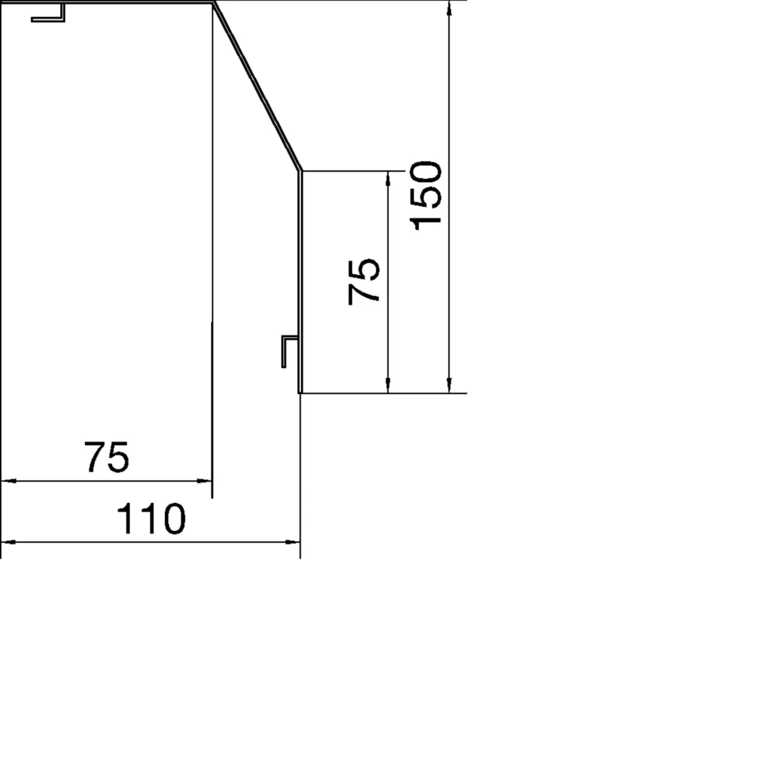RK1507035 - Profilé de recouvrement RK150 PVC gris clair