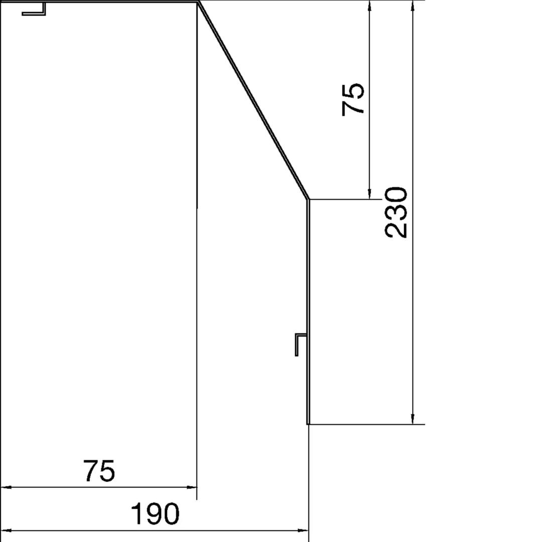 RK2307035 - Profilé de recouvrement RK230 PVC gris clair