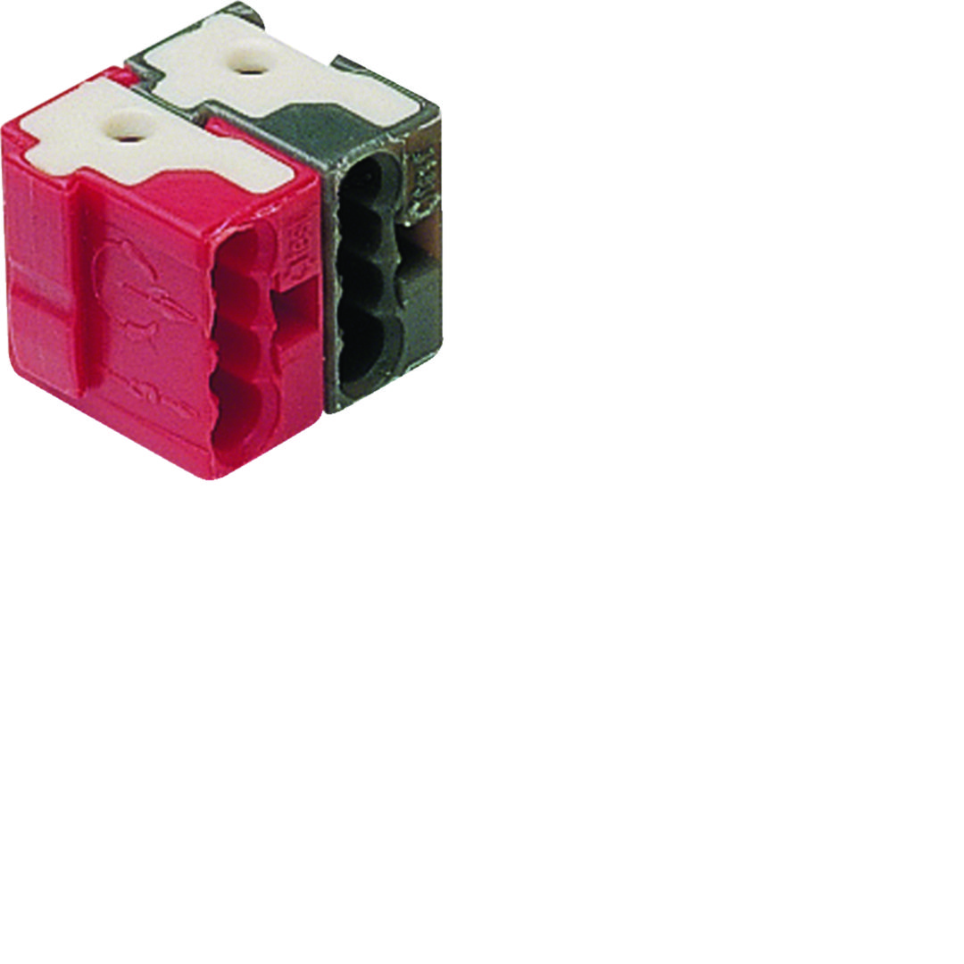 KNX busz sorkapocs  fekete/piros, 2x4 kábelhez  TG Hager