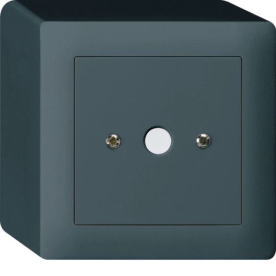 WH23960504Q - AP-Durchgangsdose kallysto anthrazit Ø9mm ohne Klemmeneinsatz