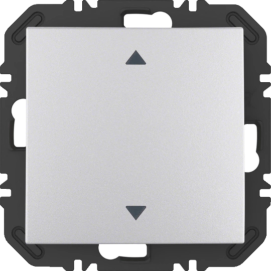 Wandsendermodul Enocean mit Wippe m. Aufdruck Symbol Pfeile, B.X, alu matt