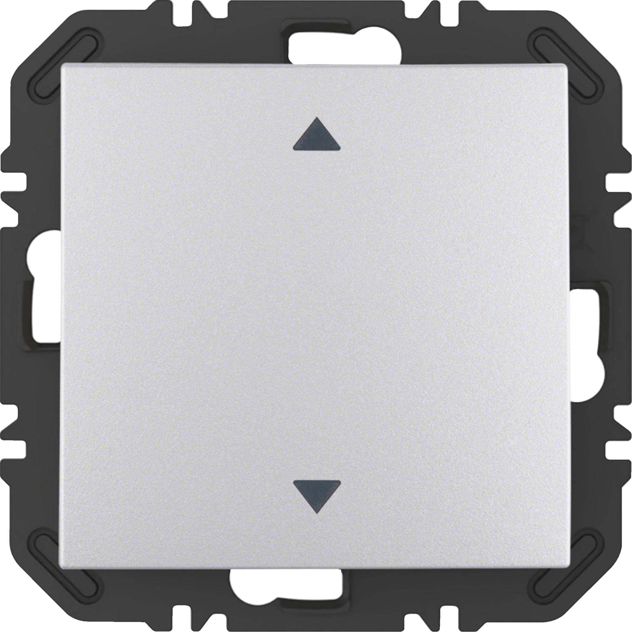 24118204 - Wandsendermodul Enocean mit Wippe m. Aufdruck Symbol Pfeile, B.X, alu matt