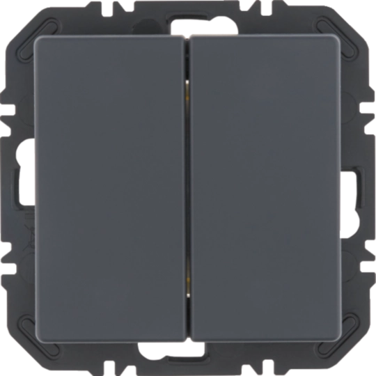 24126186 - Modulo EnOcean con bilanciere doppio, Q.x velluto verniciato antracite