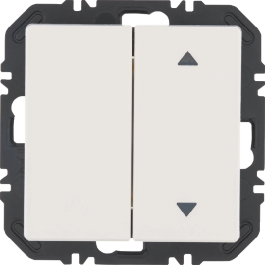 24126389 - Wandsendermodul Enocean mit Wippe 2fach einseitig mit Symbol Pfeile, Q.X, pw gl.