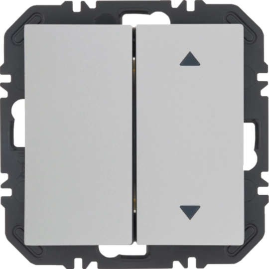 Wandsendermodul Enocean mit Wippe 2fach einseitig mit Symbol Pfeile, S.1, pw mt.