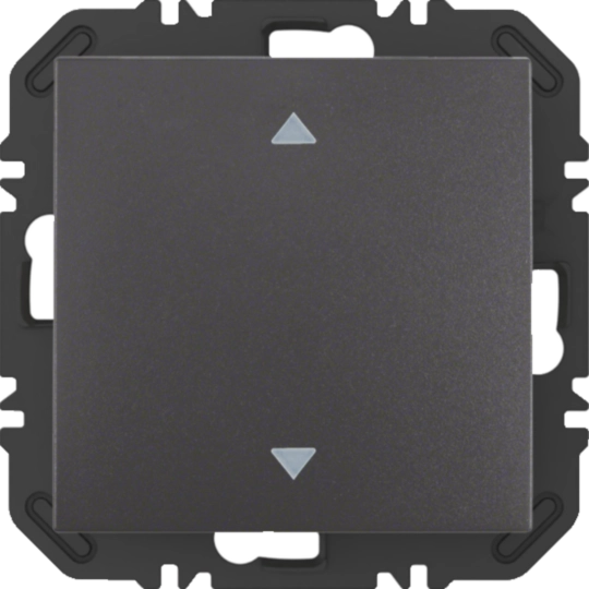 24118206 - Wandsendermodul Enocean mit Wippe m. Aufdruck Symbol Pfeile B.x, anthrazit matt