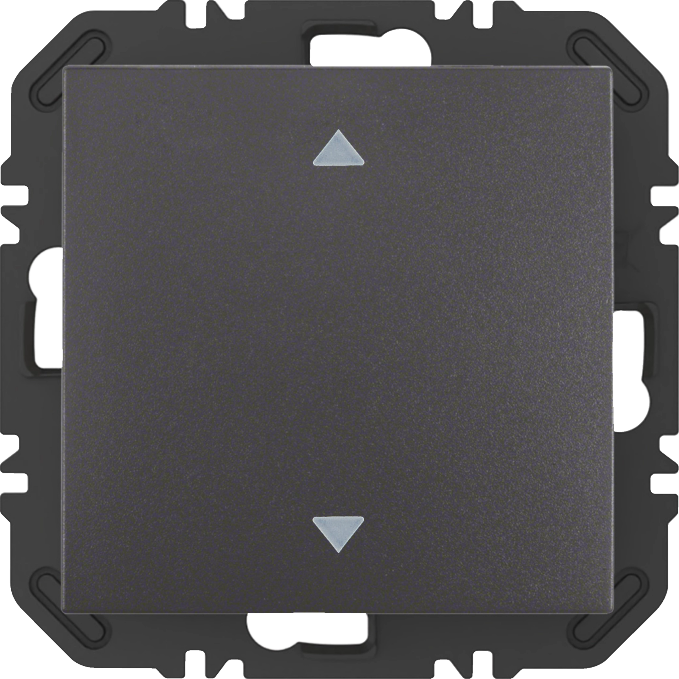 Wandsendermodul Enocean mit Wippe m. Aufdruck Symbol Pfeile B.x, anthrazit matt