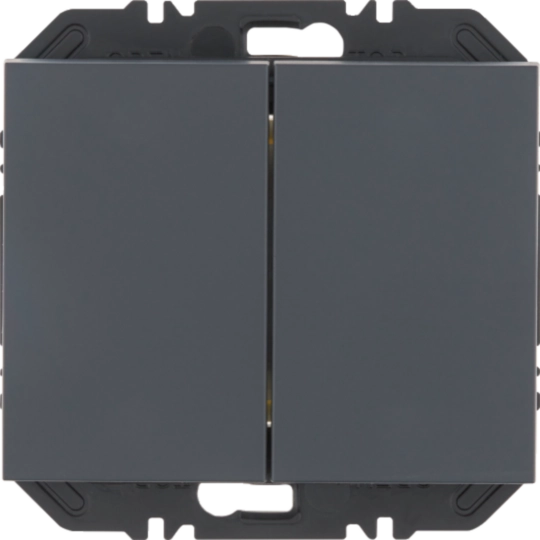 Wandsendermodul Enocean mit Wippe 2fach, K.1, anthrazit matt