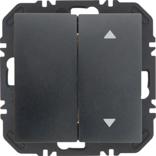 24128306 - Wandsendermodul Enocean mit Wippe 2fach eins mit Symbol Pfeile, S.1, anthr. matt