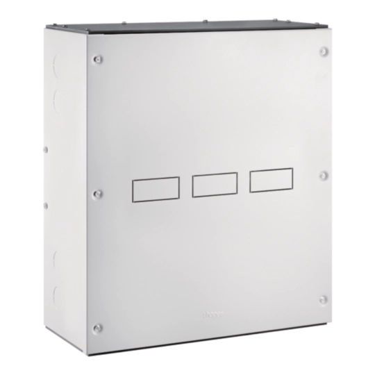 TFMX25033P - Enclosure, T-OFF range, MCCB 3*x250/h250A suits, IP20, RAL7035