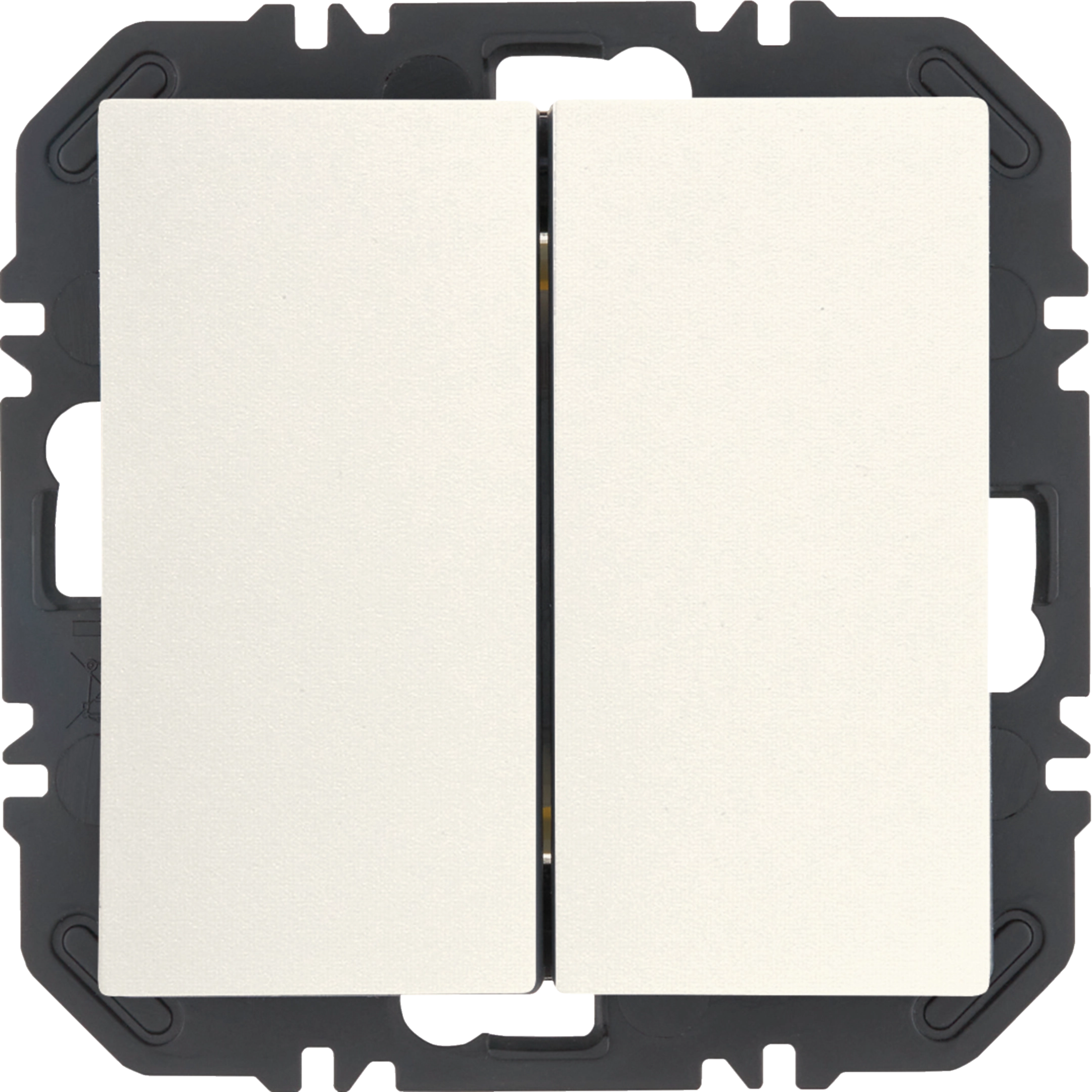 Friends of Hue Tasten mit Wippe 2fach, S.1, polarweiß matt