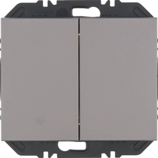 Friends of Hue Tasten mit Wippe 2fach, K.5, alu, lackiert