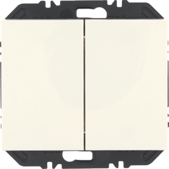 Friends of Hue Tasten mit Wippe 2fach, K.1, polarweiß glänzend