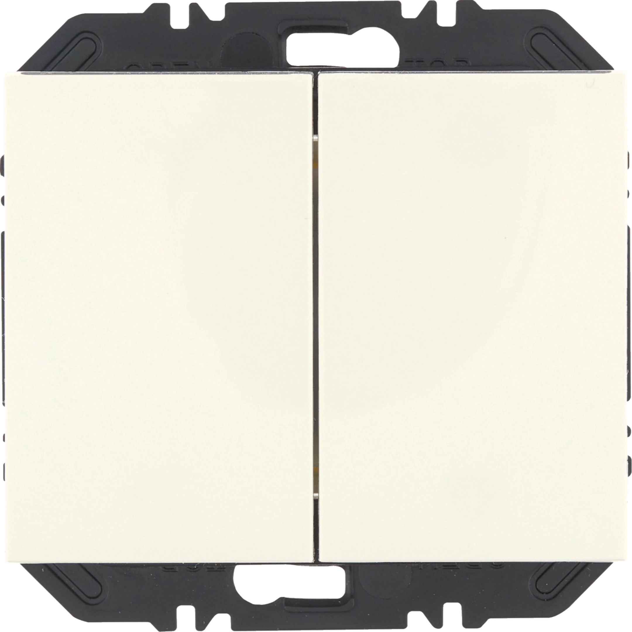 Friends of Hue Tasten mit Wippe 2fach, K.1, polarweiß glänzend