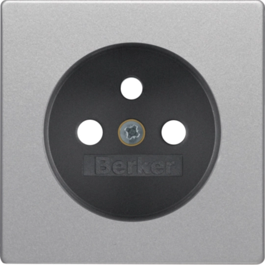 3965766084 - Q.x Płytka czołowa z przysłonami styków do gn. z uziem. alu aksamit, lakierowany