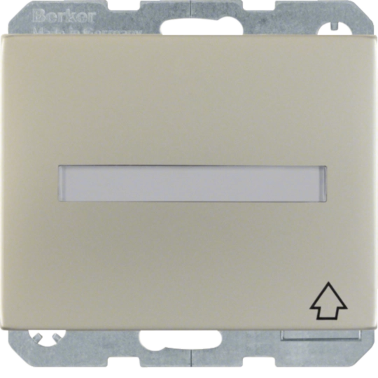 47527104 - Steckdose SCHUKO mit Klappdeckel und Beschriftungsfeld K.5 Edelstahl Rostfrei