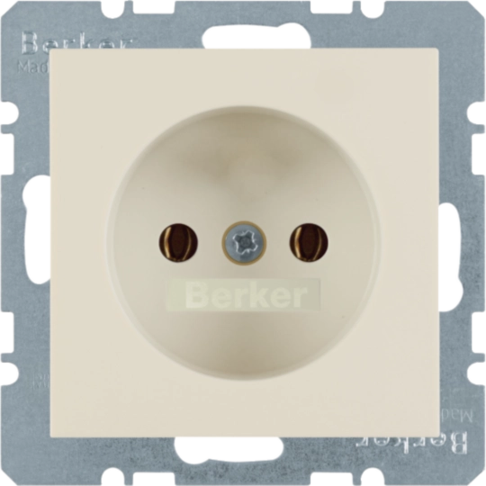6167038982 - Steckdose ohne Schutzkontakt S.1/B.3/B.7 weiß, glänzend
