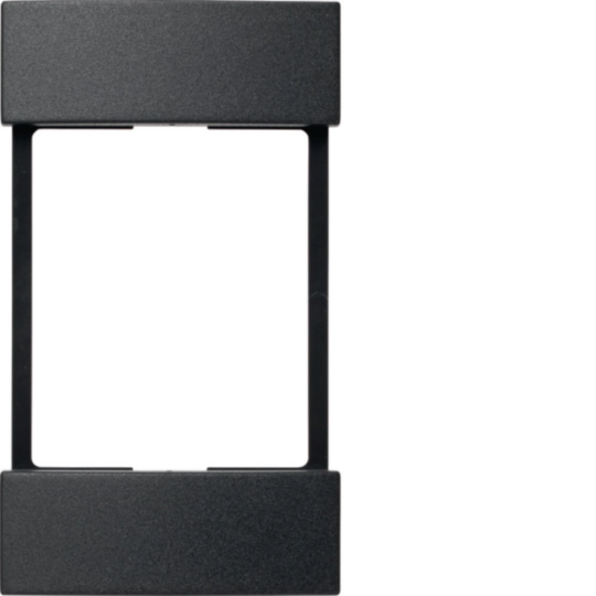 6511091606 - Adapter för centrumbrickor (55x55 mm) till ram för 2-vägs uttag, Antracit, S.1