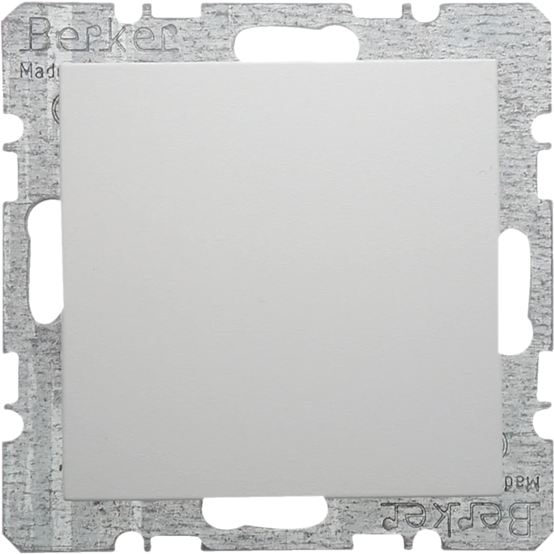 6710098989 - Blindplaat met sokkel en spreidklemmen, S.1/B.3/B.7, polarwit glanzend