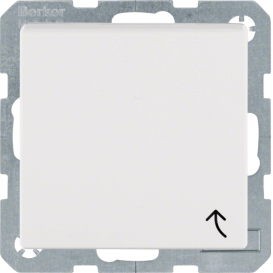 Erdstift Steckdose mit Klappdeckel S.1 IP44 polarweiß matt