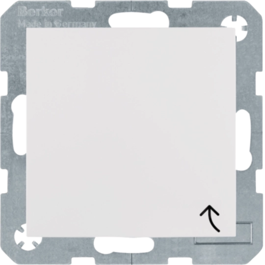 Erdstift Steckdose mit Klappdeckel S.1 IP44 polarweiß glänzend