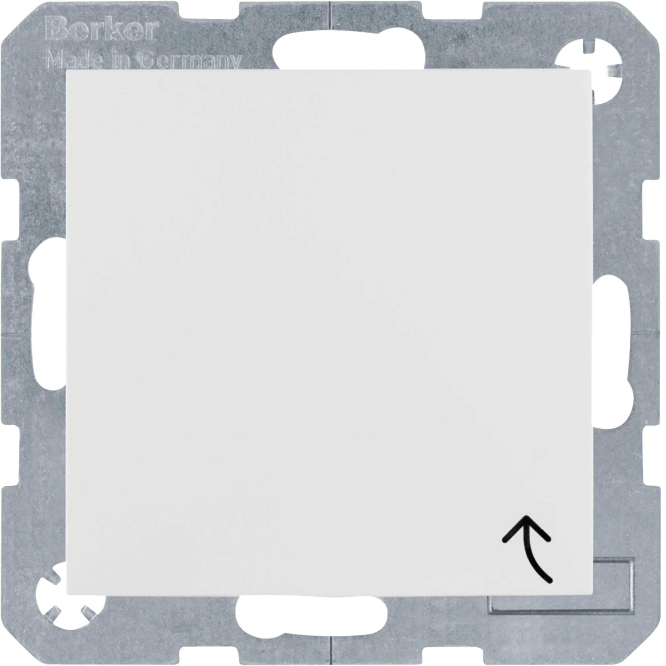 Erdstift Steckdose mit Klappdeckel S.1 IP44 polarweiß glänzend