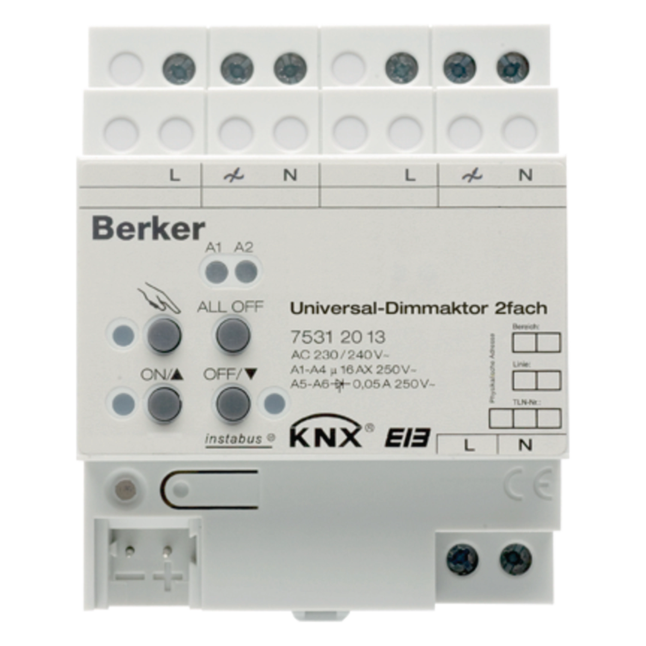 universele dimmer 2x 300 W • 75312013 Hager