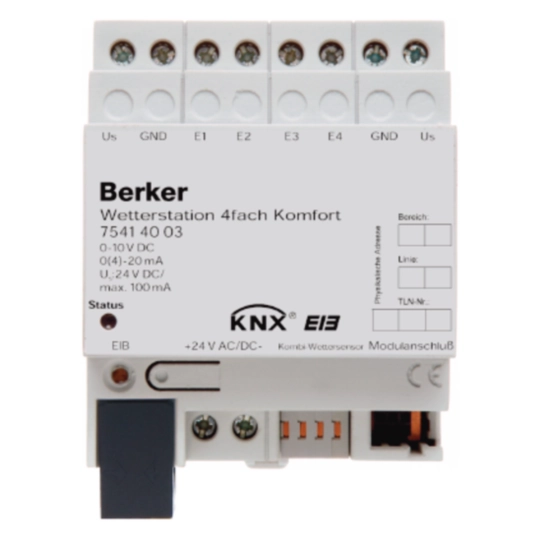 75414003 - Väderstation 4-kanaler DIN KNX OBS! Utgått