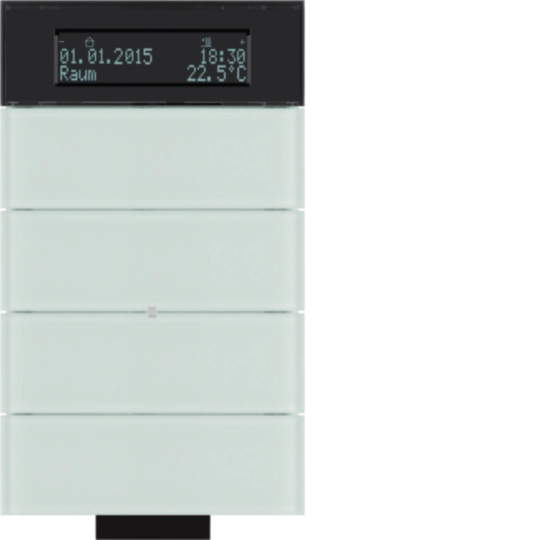75664690 - B.IQ IC dodirni senzor, 4-struki, sa termostatom i displejem, stalko, p.bijela