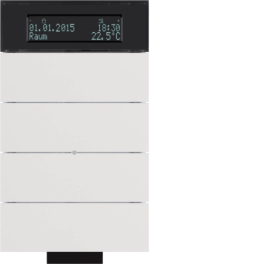 75664699 - B.IQ IC dodirni senzor, 4-struki, sa termostatom i displejem, p.bijela mat