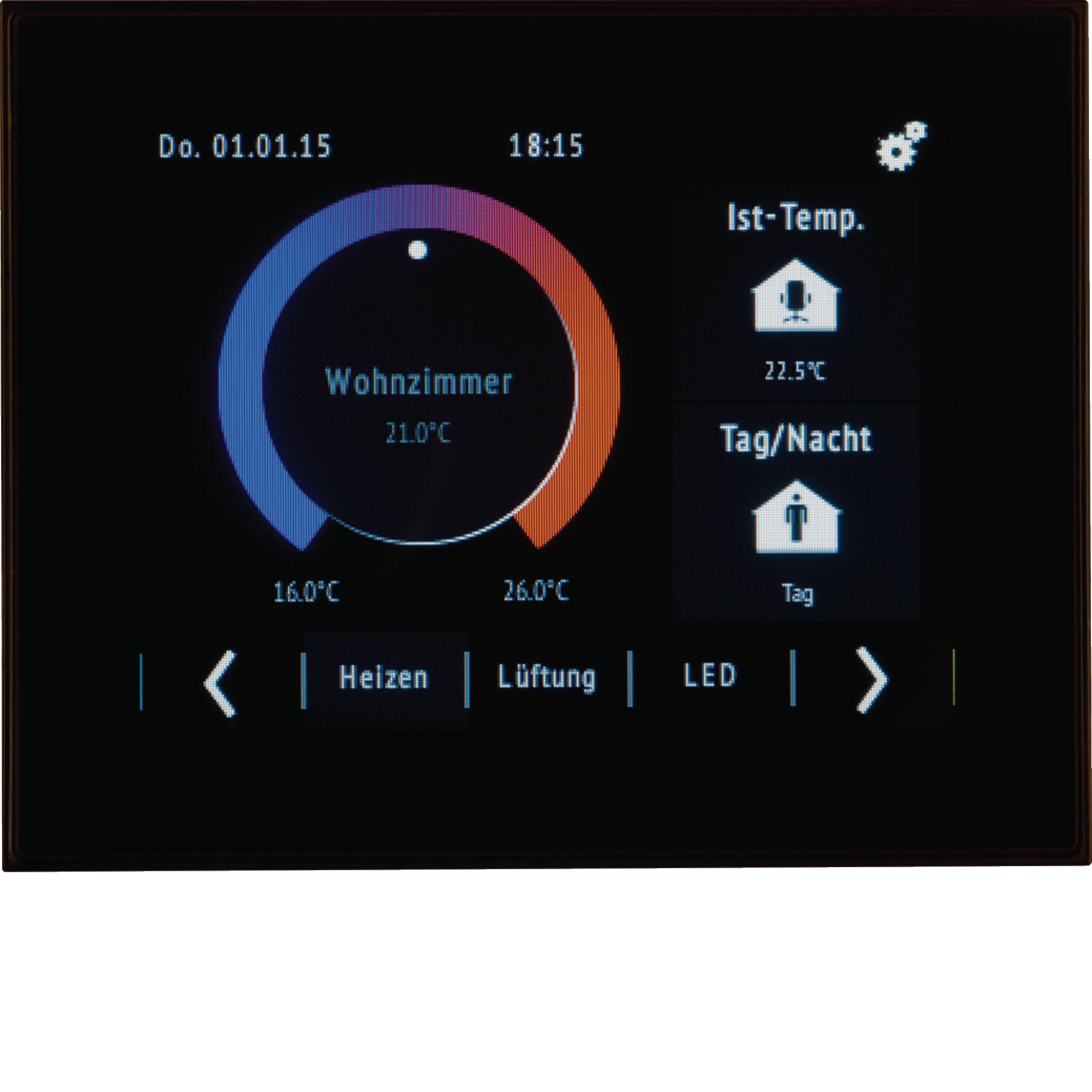 KNX Touch Control mit 3,5 Touch-Dis BCU • 75740101