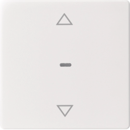 80961229 - Abdeckung für Tastsensor-Modul 1fach mit Pfeil-Symbol Q.x polarweiß samt