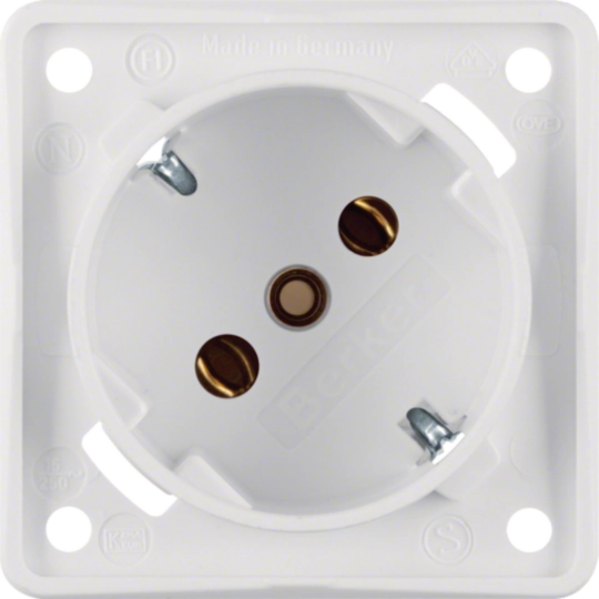 841852522 - Integro Flow Gniazdo SCHUKO 45°, mechanizm biały