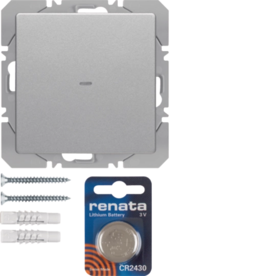 85655224 - Q.x - BP simples KNX RF, alumínio