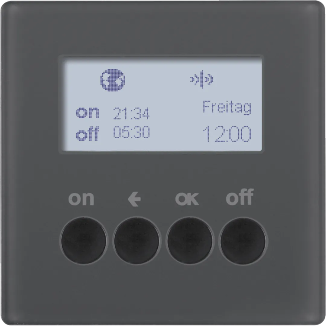 85745226 - Kopplingsur Astro,  Q.x, Quicklink KNX/Elektronisk plattform, Antracit