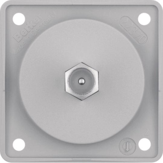 945812506 - AntenneWCD TV, met F-connector, berker Integro, grijs