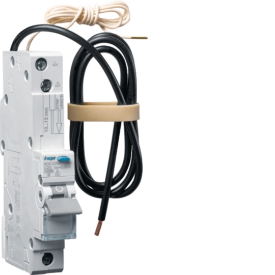 ADC220B - RCBO 1M 1P 10kA C-20A 30mA A