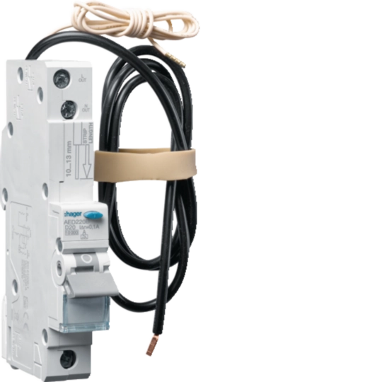 AED220B - RCBO 1M 1P 10kA D-20A 100mA A