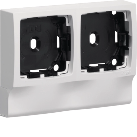 ATA122499010 - Support double appareillage saillie Legrand pour ATA12x20, blanc paloma