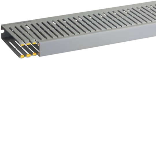 B00846 - Canaletta con coestruso morbido modulo 10 feritoia 4 grigio T1-EN 25x100 G