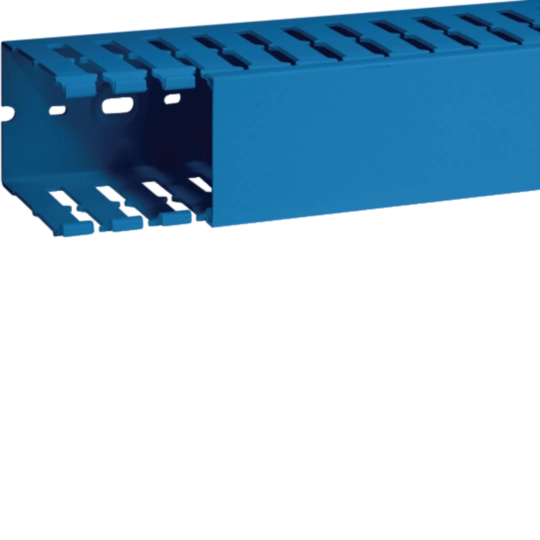 B01162 - Canaletta per cablaggio modulo 20 feritoia 8 blu T1-F 60x80 BL