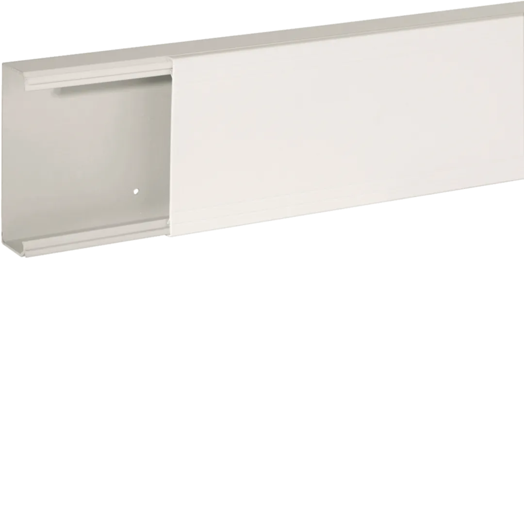 B01824 - TA-EN 100x40 W Canale porta cavi a base piana BIANCO